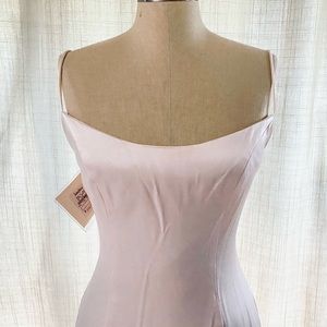 Lazaro Evening Sheath Wedding Dress NWT pearl cream duchesse sz 10